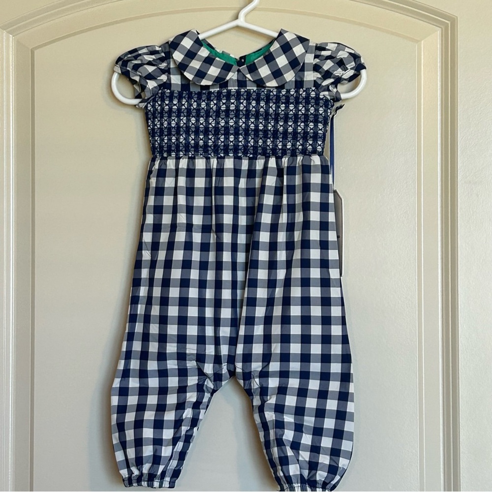 NWT Sz0-3M Classic Prep Wells Gingham Bubble